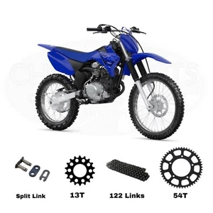 Juego de cadena y piñón Yamaha TT-R125 2005-2022 negro resistente - Imagen 1 de 6