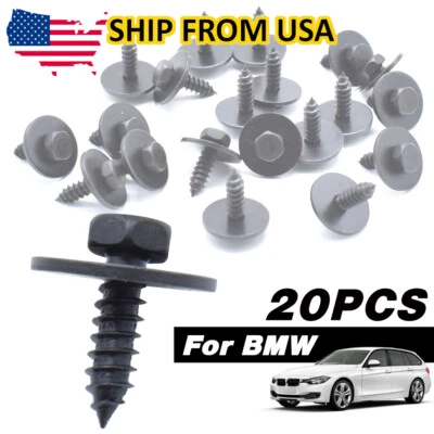 20x Cabeza Hexagonal Tornillo Guardabarros Forro Conducto de Aire Protector contra Salpicaduras Borde #07147129160 Para BMW Foto 1 de 4