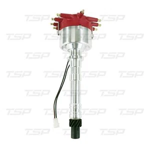 Chevy SB/BB V8 Low-Profile Pro Series Pro Billet Distributor with Crab Cap RED - Picture 1 of 1