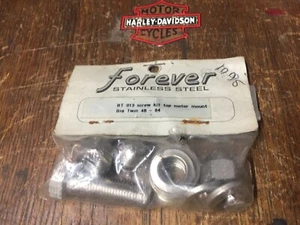 HARLEY STAINLESS STEEL BOLTS,WASHER,NUTS MOTOR MOUNT on top of engine 1948-84 - Picture 1 of 8