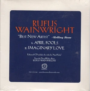 RUFUS WAINWRIGHT APRIL'S FOOL/IMAGINARY LOVE Rare PROMO CD SEALED!!!! - Bild 1 von 1