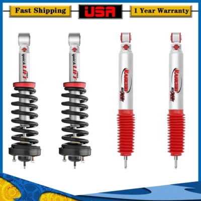 Amortiguadores delanteros/traseros ajustables Rancho 9000 para Toyota Tacoma 05-18 2x4 4x4 Foto 1 de 4