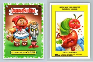 Carnivorous Carrie #70a Garbage Pail Kids Bookworms 2022 Green Parallel Sticker - Picture 1 of 1