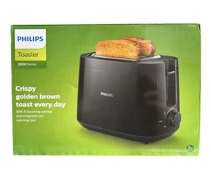 Philips Toaster 3000 Series 830W Schwarz Neu - Bild 1 von 4