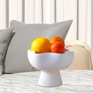 Pedestal Fruit Bowl Portable Food Bowl Tableware for Wedding Dining Events - Picture 1 of 7