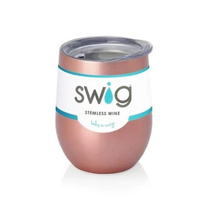 SWIG 12oz. Stielloser Weinbecher in ROSÉGOLD ~NEU~ - Bild 1 von 3