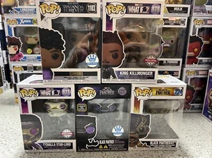 Funko Pop Vinyl- Marvel Comics- Black Panther- Set 5pcs - Picture 1 of 11