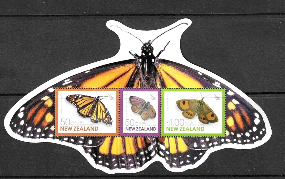 New Zealand 2010 Butterflies M/S MINT - Image 1 of 1