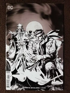 BATMAN VS RA'S AL GHUL #1 DC COMIC NEAL ADAMS BLACK & WHITE VARIANT 1ST PRINTING - Picture 1 of 4
