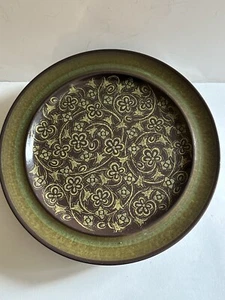 Franciscan Madeira Set 4 Dinner Plates 10.5” USA Mossy Green Natural Boho 70’s - Picture 1 of 24