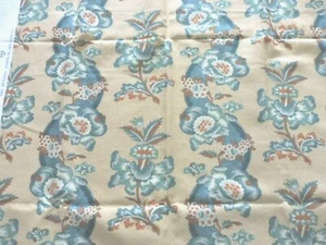 MARVIC TEXTILES LTD STOFF - CLARENDON - BLAUGRÜN UND BRAUN FARBE - Bild 1 von 5