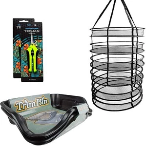 TrimBin Trim Tray With 2 Premium Trimming Scissors & Light House Drying Net - Picture 1 of 1