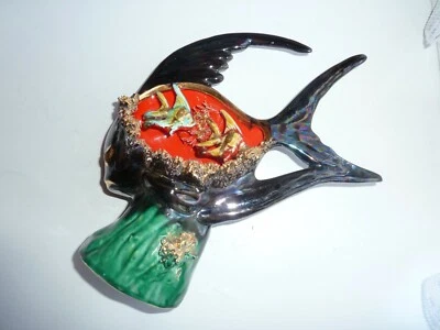 Belle veilleuse  en faïence de Monaco typique des années 70, trés déo!!! - Photo 1/3