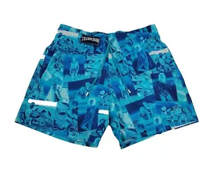 Vilebrequin Moorise Swim Shorts Blue Azur Men's Trunks XL NWT $315 - Picture 1 of 12