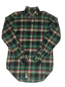 Polo Ralph Lauren Shirt Men's Small Green Plaid Long Sleeve Button Classic Fit - Picture 1 of 7