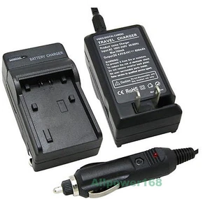 (Car/Home) BN-V408U Battery Charger for JVC MiniDV Camcorder GR-D72U GR-D70U - Picture 1 of 3