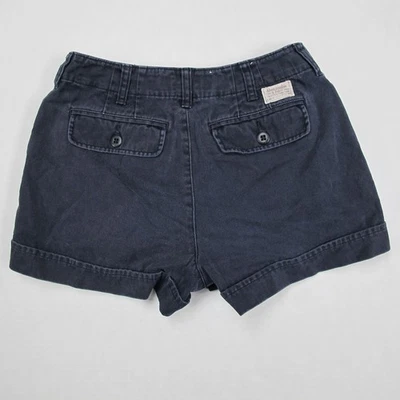 Micro Pantalones Cortos De Colección Abercrombie Fitch Para Mujer 4 Azul Marino Tiro Bajo Y2K Coqueta Foto 1 de 4
