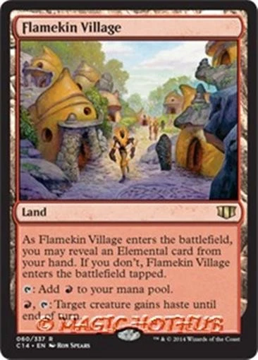 MTG - FLAMEKIN VILLAGE - Commander 2014 (R) - Image 1 of 1