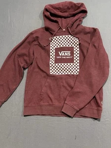 Sudadera con Capucha Vans Para Hombre Mediana Roja Grande Logo Manga Larga - Imagen 1 de 7