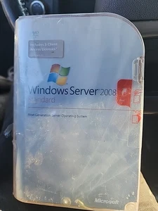 Windows Server 2008 Standard Includes 5 Client Access Licenes New In Box. - Picture 1 of 2