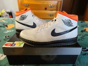 Air Jordan Alpha 1 Tinker OG 2010 Birch/Black-Orange Blaze 392813 201 - Bild 1 von 19