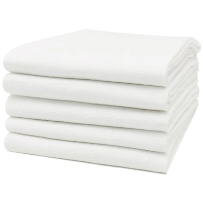 Set 5 pannolini pannolini in tessuto panni sputasputi pannolini in flanella panno moltone cotone - Immagine 1 di 4