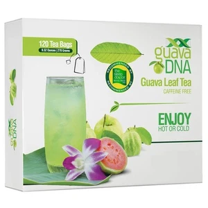 GuavaDNA Guava Leaf Tea Individually Wrapped Teabags by 120 Count (Pack of 1)  - Picture 1 of 7