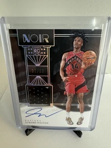 2024-25 Panini Noir Ja’Kobe Walter RC 17/99 Patch On Card AUTO Raptors - Picture 1 of 1
