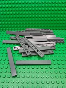 ** 25 CT LOT ** Lego NEW dark bluish gray 1 x 8 tile pieces - Picture 1 of 1