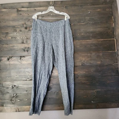 Pantalones Habitat para mujer L rayas Lagenlook playa terroso 100 % lino elástico Foto 1 de 4