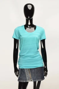 Women's Icebreaker Merino Wool Blue Short Sleeve T-shirt Top Size S - Picture 1 of 9