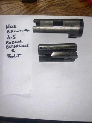 Extensión de cañón y perno Browning A5 calibre 12 2 pistolas 3/4 NOS Foto 1 de 4