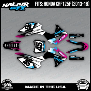 Graphics Kit for Honda CRF125F (2013-2018) CRF 125F Division Series - Magenta - Bild 1 von 4