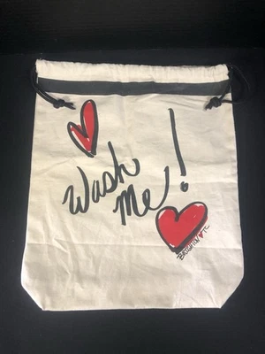 ¡Lavandería de lona Brighton LAVAME! Bolso de viaje protector de lona algodón 14x16 Foto 1 de 4