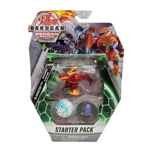 Bakugan Geogan Rising Sharktar Ultra Starter Pack Dragonoid Pincitaur Bad Box - Picture 1 of 6