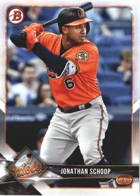 Tarjeta de béisbol 2018 Bowman #95 Jonathan Schoop Foto 1 de 2