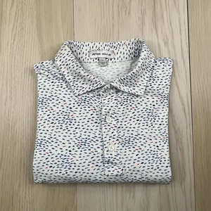 Camisa Polo de Golf Peter Millar Corona Piloto Molino Estampado de Tráfico Oceánico Para Hombres Talla Grande - Imagen 1 de 9