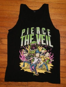 Seltenes Pierce the Veil Warped Tour 2015 Tank Top Band Merch Emo Szene Rock T-Shirt (M) - Bild 1 von 8