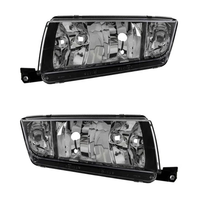 Scheinwerfer Set links & rechts Schwarz H3/H7 für Skoda Fabia I Combi 6Y5 6Y2 - Bild 1 von 4