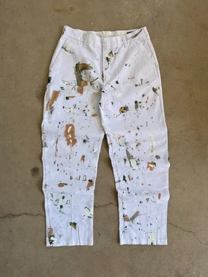Pantalones de trabajo Cintas vintage pintados a mano - 32 Foto 1 de 4