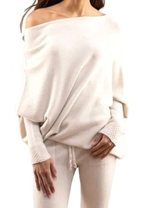 Women'S Fall Sweaters 2025 Casual Long Batwing Sleeve Loose Off Shoulder2649 - Bild 1 von 20