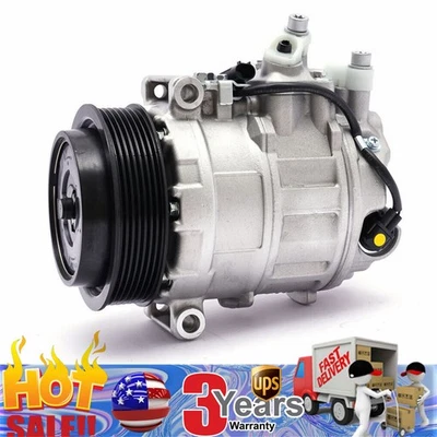 Compresor de aire acondicionado para Mercedes - Benz C230 2003 2004 2005 1,8 L aire acondicionado + conjunto de embrague Foto 1 de 4