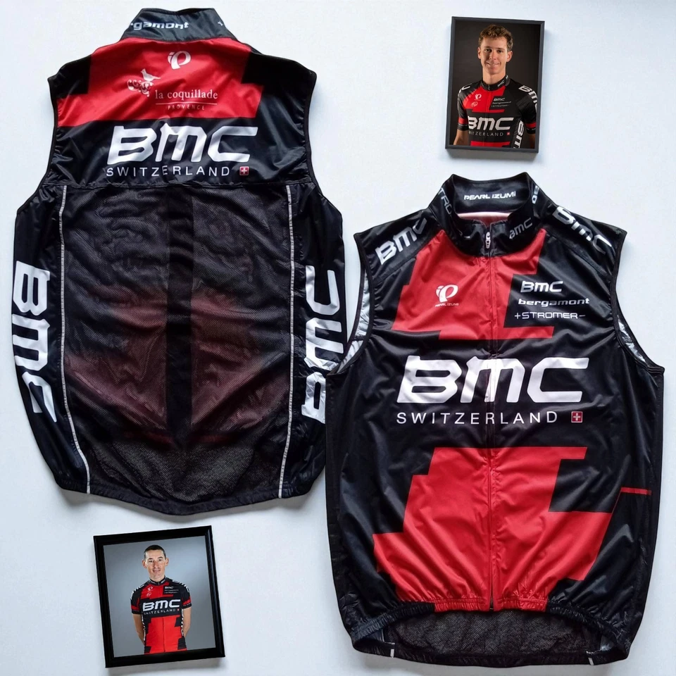 Chaleco de ciclismo Pearl iZUMi Elite Series BMC Racing Team Windstopper 2013 — talla L Foto 1 de 4