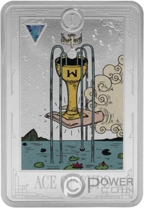 ACE OF CUPS Tarot Minor Arcana 1 Oz Moneda Plata 2$ Niue 2025 - Bild 1 von 5