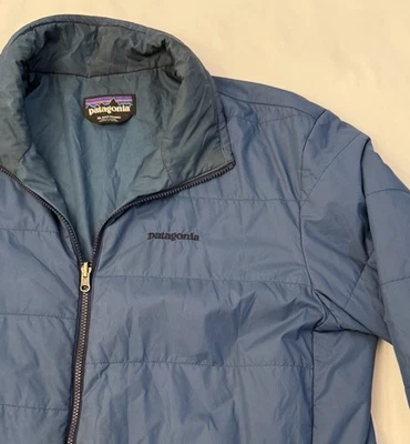 Patagonia Nano Puff Jacket Men’s XL Clement Blue Polyester Weather Resistant - Image 1 of 4