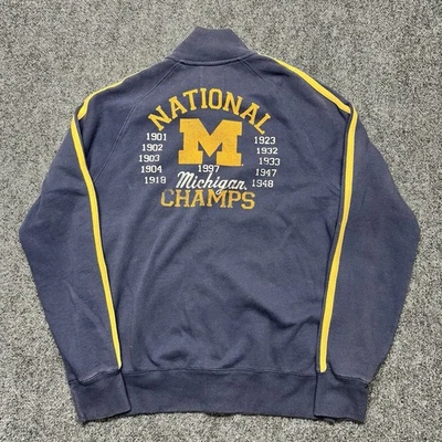 College Vault Michigan Wolverines Champions Full Zip Sweatshirt Jacket Medium - Image 1 of 4