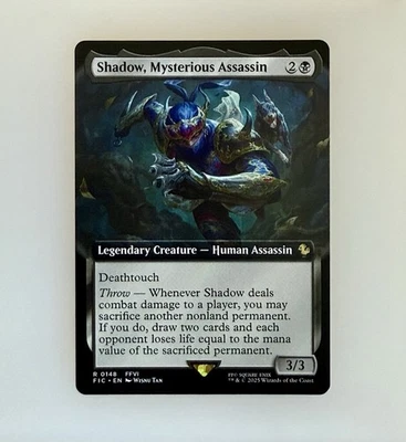 MTG: Shadow, Mysterious Assassin (Extended Art) Commander: Final Fantasy Reg NM - Image 1 of 3