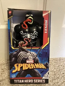 Marvel Spiderman Titan Hero Series Titan Deluxe Venom de Hasbro 14 pulgadas acción Fg - Imagen 1 de 3