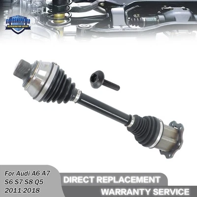 Conjunto de eje CV para Audi A6 A7 S6 S7 S8 Q5 2,0 L 3,0 L delantero izquierdo o derecho Foto 1 de 4