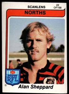 SCANLENS RUGBY LEAGUE CARDS 1980-22 ALAN SHEPARD NORTH SYDNEY - Picture 1 of 3